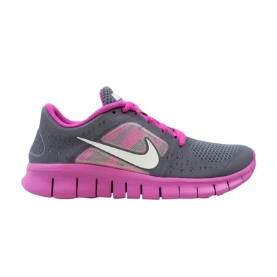 Pre-owned Nike Free Run 3 Gs 'charcoal Viola' | Purple | Kid's Size 5.5