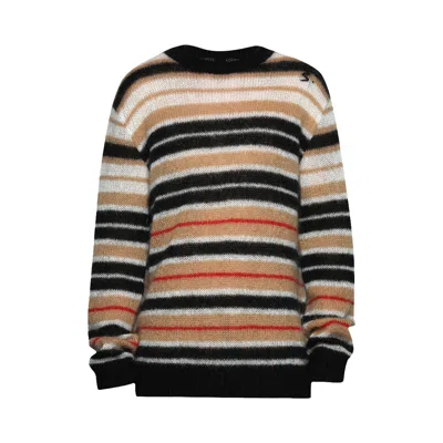 Pre-owned Marni Striped Brushed Mohair Sweater 'winter Wheat' | Multi-color | Men's Size 56