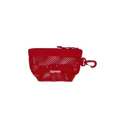 Pre-owned Supreme Mesh Mini Pouch 'red' | Men's Size Onesize