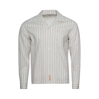 Pre-owned Bode Lavender Sail Shirt 'white/purple' | Men's Size M