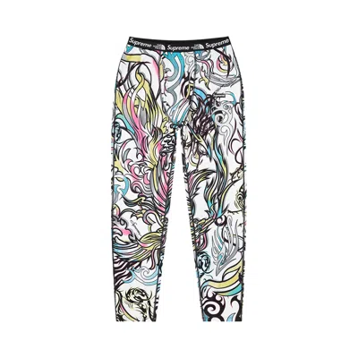 Pre-owned Supreme X The North Face Base Layer Pant 'multicolor Dragon' | Multi-color | Men's Size Xl
