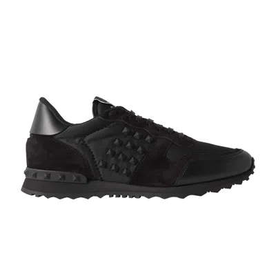 Pre-owned Valentino Garavani Valentino Valentino Rockrunner Rockstud 'black' | Men's Size 46