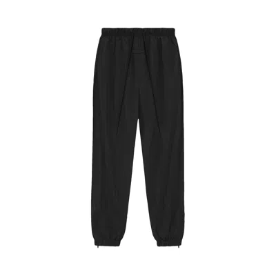 Pre-owned Essentials Fear Of God  Crinkle Nylon Track Pants 'jet Black' | Men's Size S