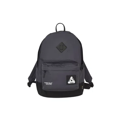 Pre-owned Palace Cordura Duck Canvas Backpack 'carbon/black' | Grey | Men's Size Onesize