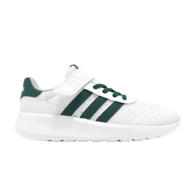 Pre-owned Adidas Originals Adidas Lite Racer 3.0 Hook & Loop K 'white Collegiate Green' | Kid's Size 1.5