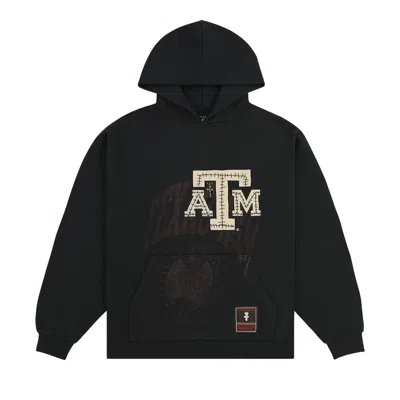 Pre-owned Cactus Jack By Travis Scott X Mitchell & Ness Texas A&m University Hoodie 'black' | Men's Size Xxl