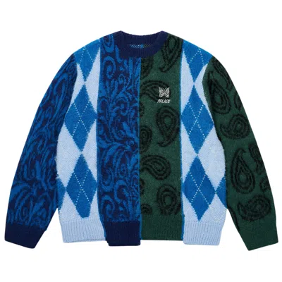 Pre-owned Palace X Needles Hairy Animal Knit 'multi Fabric' | Multi-color | Men's Size Xl