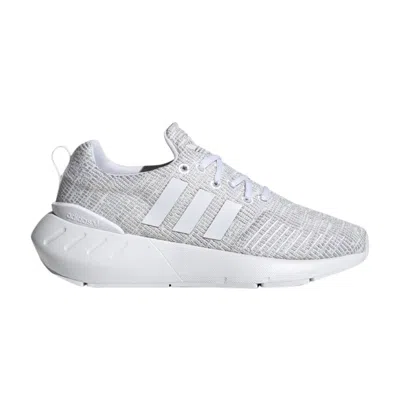 Pre-owned Adidas Originals Adidas Swift Run 22 Big Kid 'white Grey' | Kid's Size 3.5