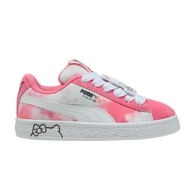 Pre-owned Puma Hello Kitty X Suede Xl Little Kid 'hello Kitty And Friends Tie Dye' | Pink | Kid's Size 13