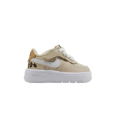 Pre-owned Nike Force 1 Low Se Easyon Td 'powered By Flowers' | Tan | Infant Size 2