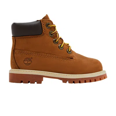 Pre-owned Timberland 6 Inch Premium Boot Toddler 'rust' | Brown | Infant Size 8
