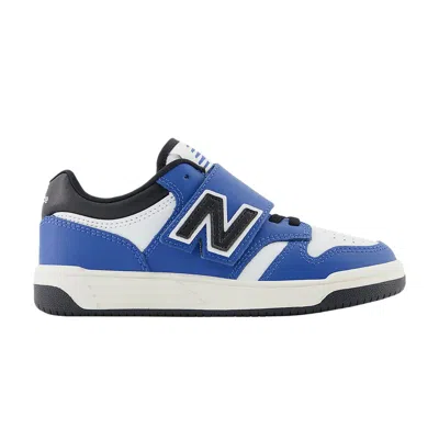 Pre-owned New Balance 480 Hook & Loop Little Kid Wide 'blue Agate' | Kid's Size 2