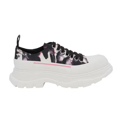 Pre-owned Alexander Mcqueen Wmns Tread Slick Lace Up 'watercolour Graffiti' | Multi-color |