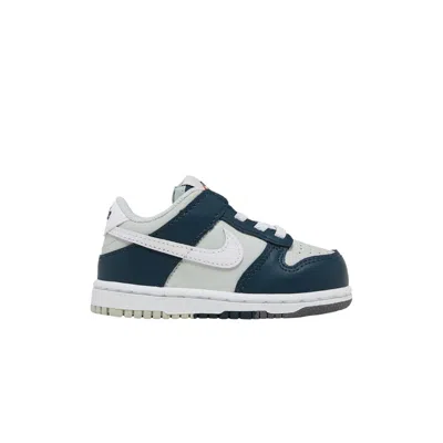 Pre-owned Nike Dunk Low Premium Td 'split - Deep Jungle' | Blue | Infant Size 2