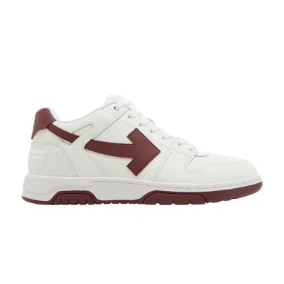 Pre-owned Off-white Out Of Office 'white Burgundy' | Men's Size 45