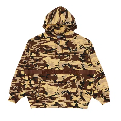 Pre-owned Supreme X Martithé + François Girbaud Zip Up Hooded Sweatshirt 'camo' | Multi-color | Men's Size Xxl