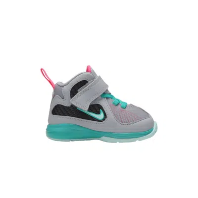 Pre-owned Nike Lebron 9 Td 'south Beach' | Grey | Infant Size 7 In Gray