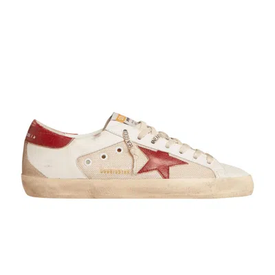Pre-owned Golden Goose Superstar 'white Red Mesh' | Men's Size 42