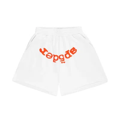 Pre-owned Sp5der Og Web V2 Sweatshort 'white' | Men's Size L