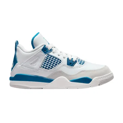 Pre-owned Air Jordan 4 Retro Ps 'military Blue' 2024 | White | Kid's Size 1