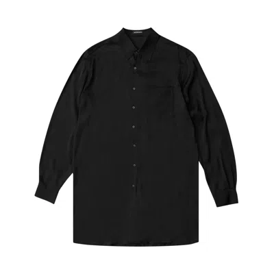 Pre-owned Ann Demeulemeester Valere Long Relax Fit Shirt 'black' | Men's Size 52