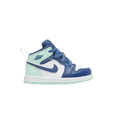 Pre-owned Air Jordan 1 Mid Td 'blue Mint' | Infant Size 6