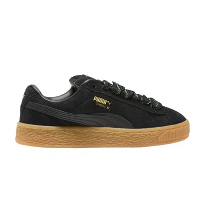 Pre-owned Puma Suede Xl Big Kid 'black Gum' | Kid's Size 6.5