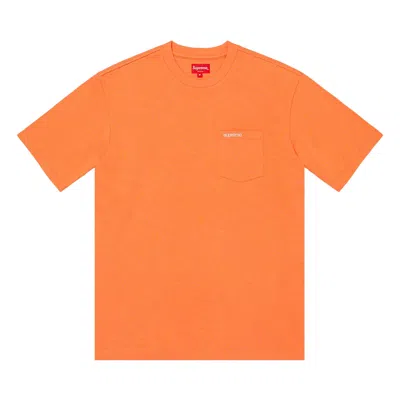 Pre-owned Supreme Short-sleeve Pocket Tee 'peach' | Orange | Men's Size Xxl