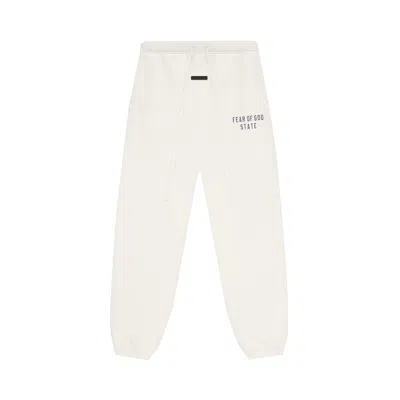 Pre-owned Essentials Fear Of God  Fleece Sweatpant 'shell' | Cream | Men's Size Xxl In White