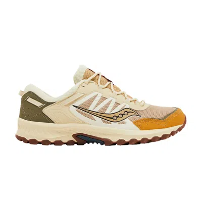 Pre-owned Saucony Grid Peak 'tan Chino Green' | Cream | Men's Size 4 In White