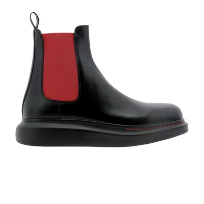 Pre-owned Alexander Mcqueen Hybrid Ankle Boot 'black Red' | Men's Size 42