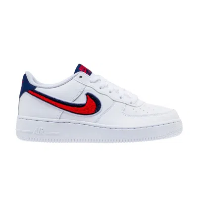 Pre-owned Nike Air Force 1 Lv8 Gs 'chenille Swoosh' | White | Kid's Size 7