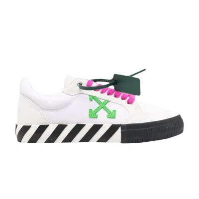 Pre-owned Off-white Vulc Sneaker 'white Green Fuchsia' | Men's Size 40