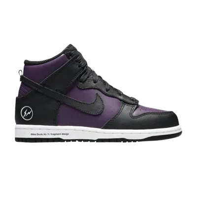 Pre-owned Nike Fragment Design X Dunk High Ps 'beijing' | Purple | Kid's Size 13.5