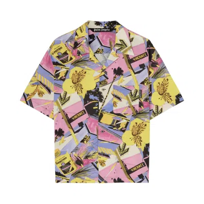 Pre-owned Palm Angels Graphic Print Bowling Shirt 'multicolor' | Multi-color | Men's Size 50