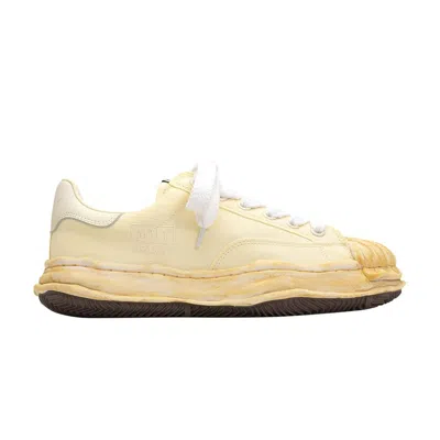 Pre-owned Miharayasuhiro Maison Mihara Yasuhiro Maison Mihara Yasuhiro Blakey Og Sole Overdyed Canvas Low 'white' | Cream | M