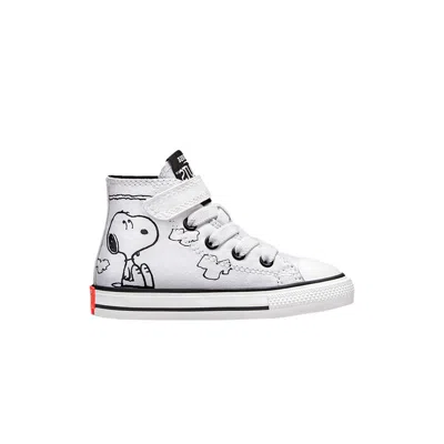 Pre-owned Converse Peanuts X Chuck Taylor All Star Easy-on High Td 'snoopy And Woodstock' | White | Infant Siz