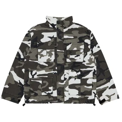 Pre-owned Supreme X Aphex Twin Alpha Industries Cargo Jacket 'snow Camo' | Multi-color | Men's Size M
