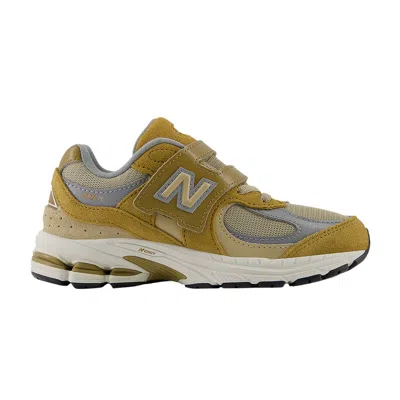 Pre-owned New Balance 2002r Hook & Loop Little Kid Wide 'great Plains Incense' | Yellow | Kid's Size 13