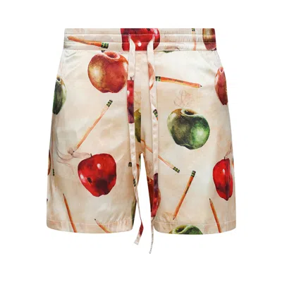 Pre-owned Nahmias Apple Silk Shorts 'sand' | Tan | Men's Size M