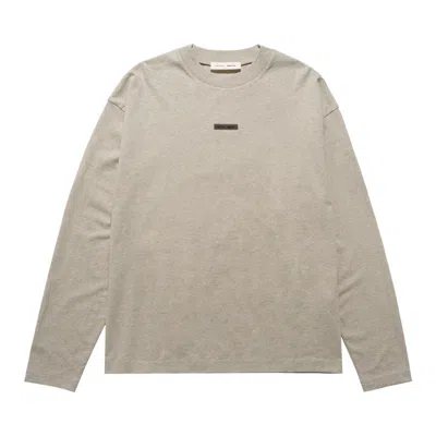 Pre-owned Essentials Fear Of God  Classic Fit T-shirt 'heather Stone' | Tan | Men's Size L