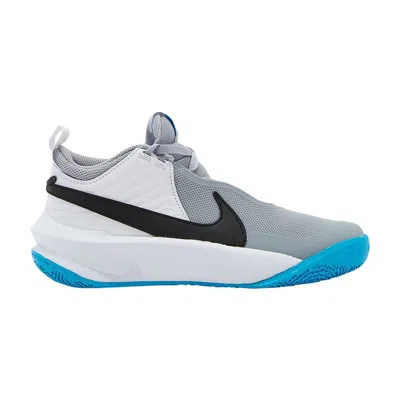 Pre-owned Nike Team Hustle D10 Gs 'grey Blue Lightning' | White | Kid's Size 4