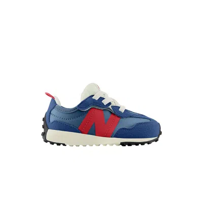 Pre-owned New Balance 327 New-b Hook & Loop Toddler 'inkwell True Red' | Blue | Infant Size 4