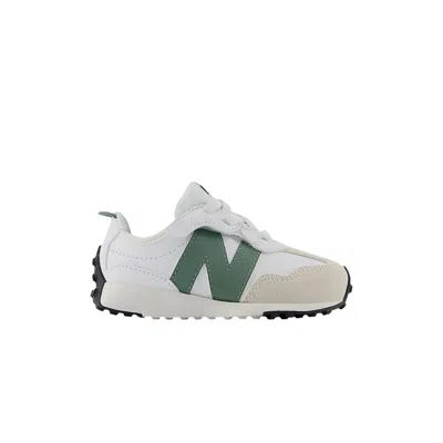 Pre-owned New Balance 327 New-b Hook & Loop Toddler 'white Dark Juniper' | Infant Size 6