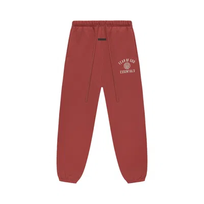 Pre-owned Essentials Fear Of God  Fleece Sweatpant 'crimson Red' | Men's Size M