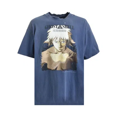 Pre-owned Saint Mxxxxxx X Ghost In The Shell Tee 'navy' | Blue | Men's Size L