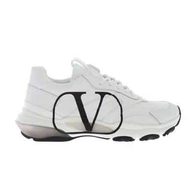Pre-owned Valentino Garavani Valentino Valentino Bounce 'vlogo - White' | Men's Size 41