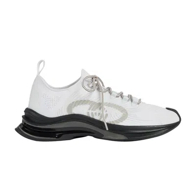 Pre-owned Gucci Run Sneaker 'white Black' | Men's Size 8