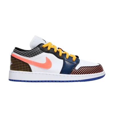 Pre-owned Air Jordan 1 Low Mmd Bg 'multi Grid' | Multi-color | Kid's Size 4.5