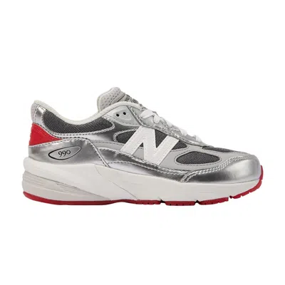 Pre-owned New Balance 990v6 Little Kid 'tinsel' Dtlr Exclusive | Silver | Kid's Size 13